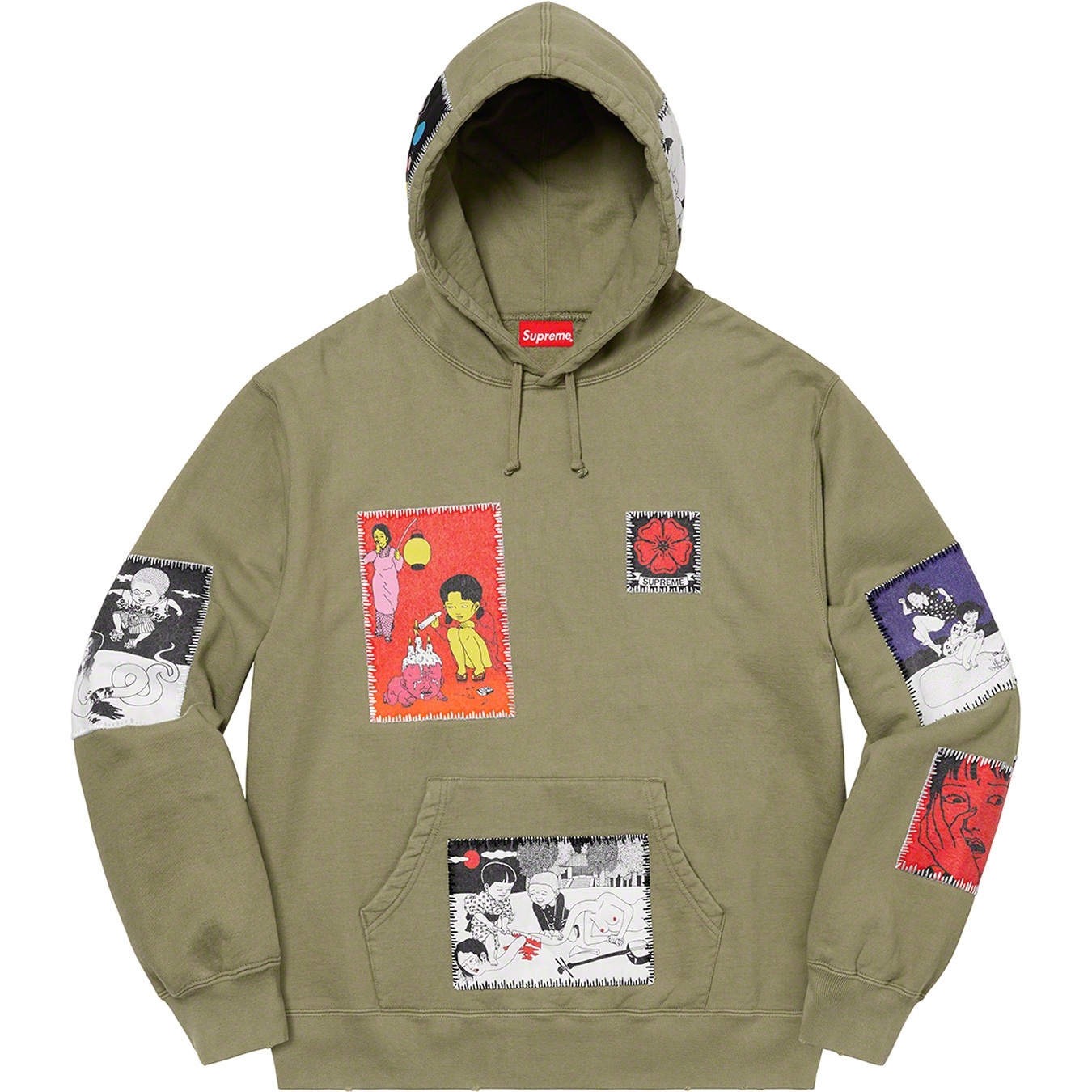 Toshio Saeki/Supreme Hooded Sweatshirt view 13